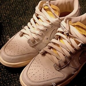 Women's White and Yellow Sneakers